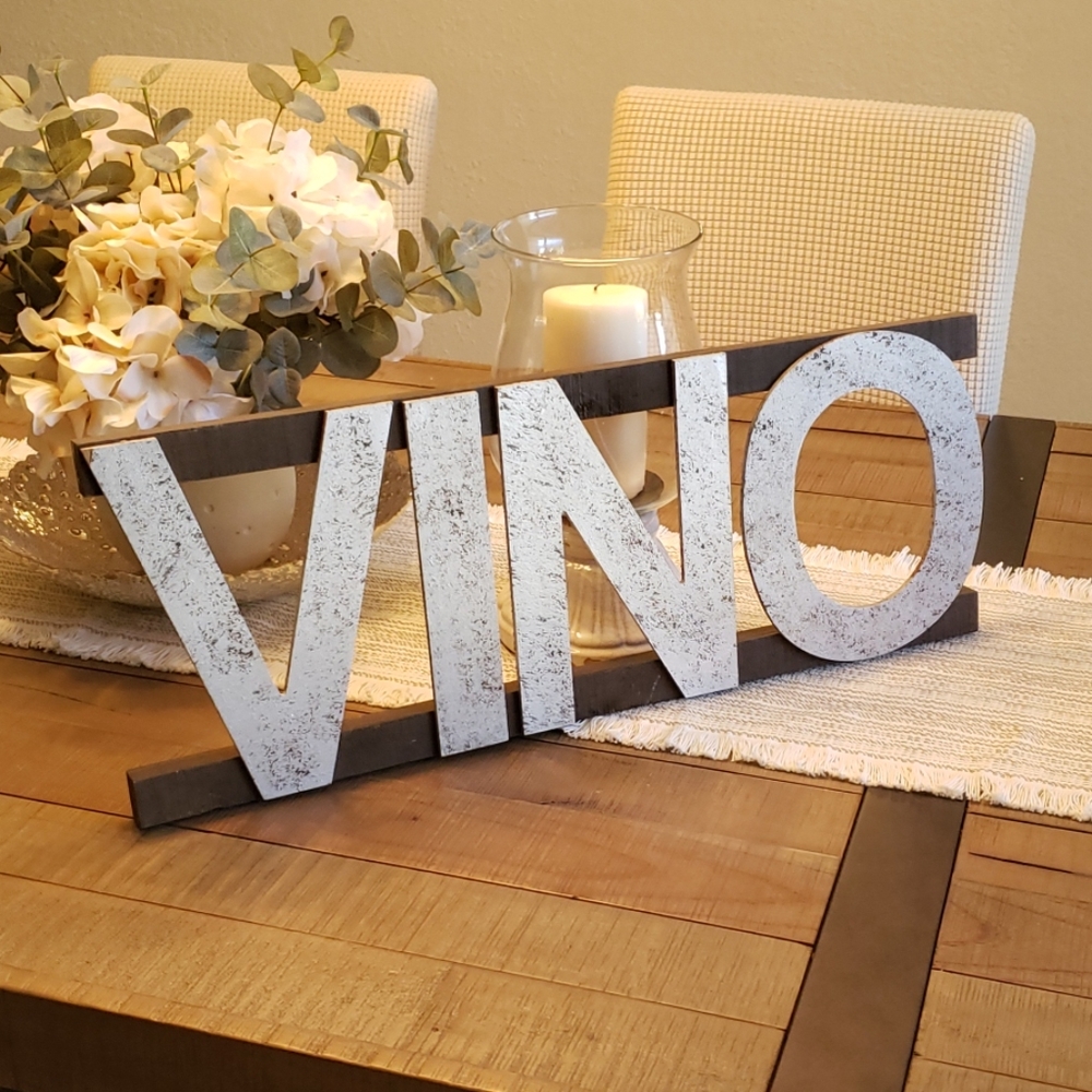 Wine (Vino) Wooden Sign